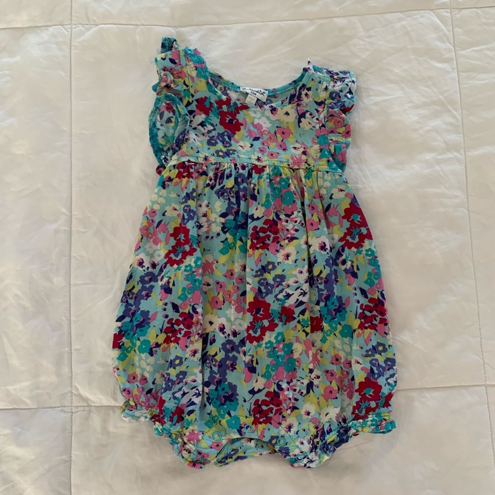 Splendid baby girls flutter sleeve onesie